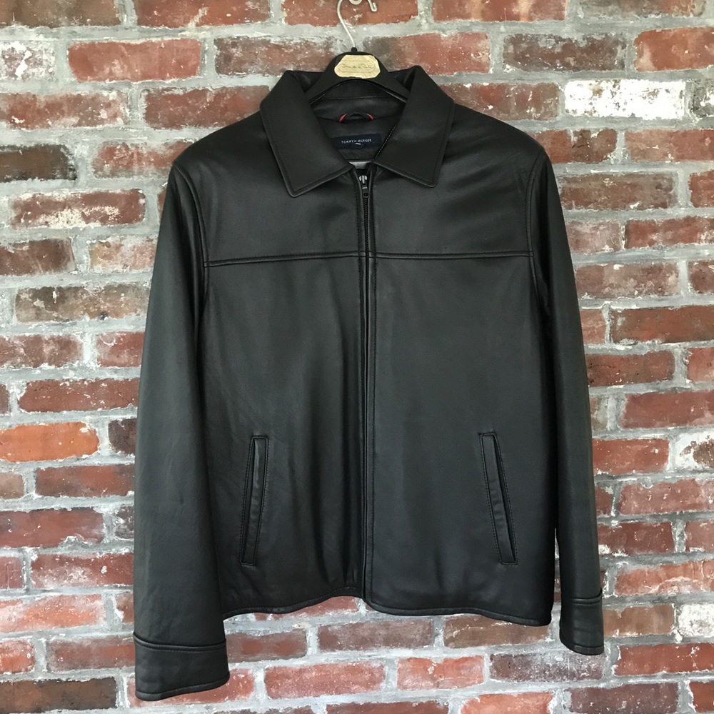 Genuine Leather Tommy Hilfiger Jacket